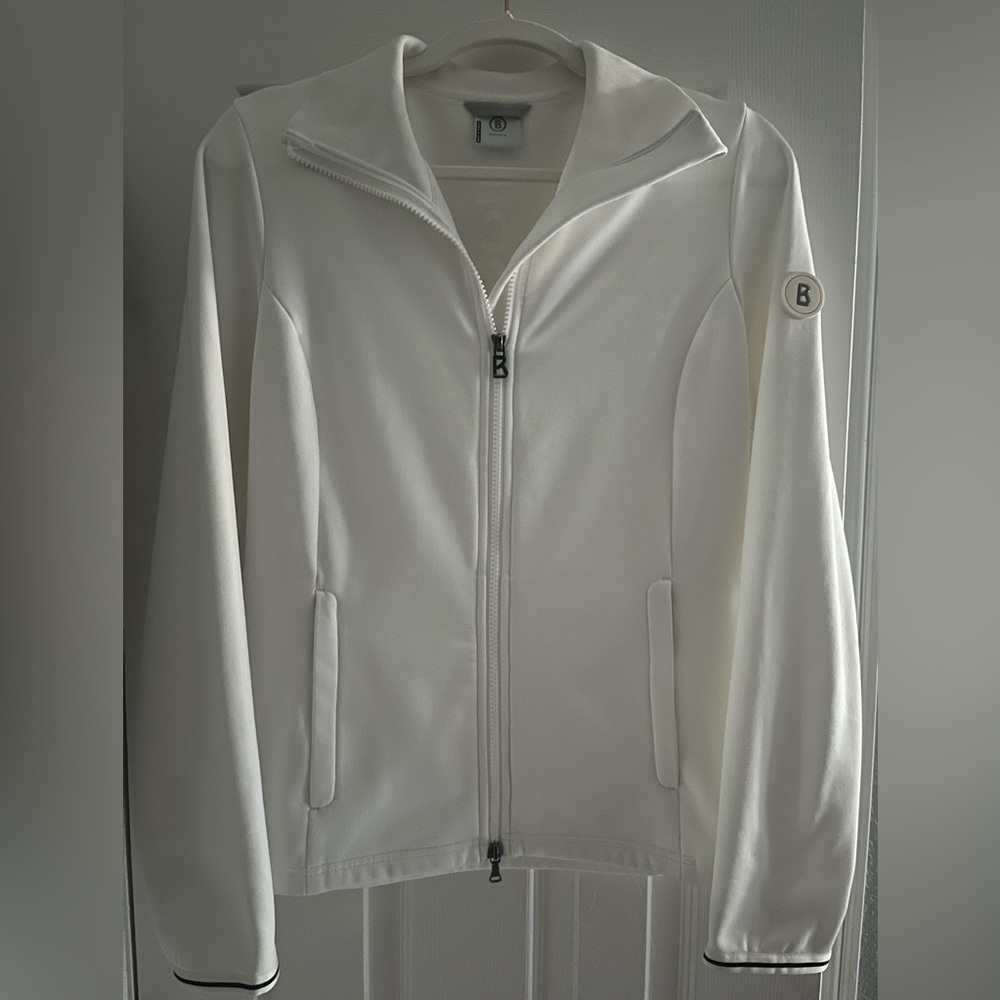 Bogner White Full Zip Mid Layer Jacket